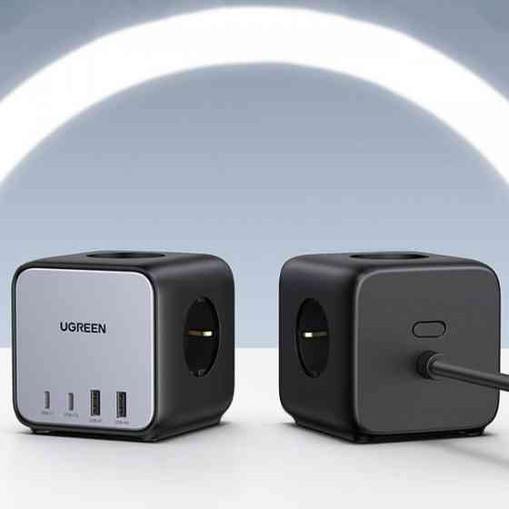 Зарядний пристрій 4xUSB 65W DigiNest Cube (2хUSB-C+2xUSB-A) CD268 Ugreen (60113) Київ