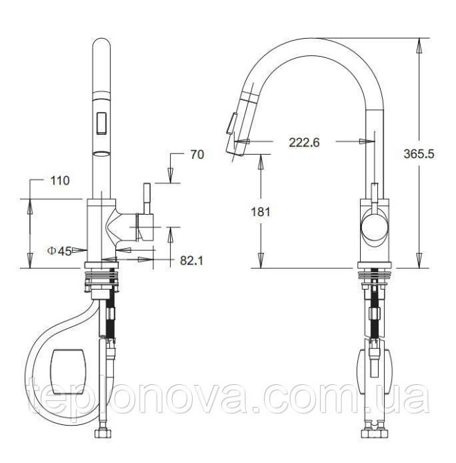 Змішувач для кухні VENTA VS42UЕS Чернівці - фото 5