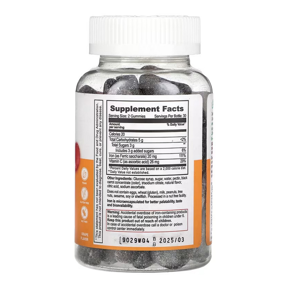 Железо Lifeable Iron + Vitamin C Adult 60 жев таб Киев - изображение 2