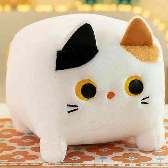 ПЛЮШЕВАЯ ПОДУШКА 20см ТАЛИСМИН КВАДРАТНЫЙ КУДЛ КОТ КОТЕНКА 20 СМ білий Київ