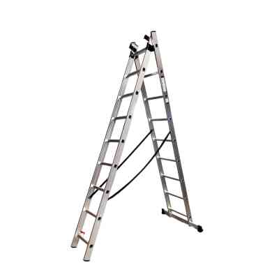 Драбина GTM 3-секції, розкладна, 3*9сх. 2,45-5,69м (KME309) Вінниця