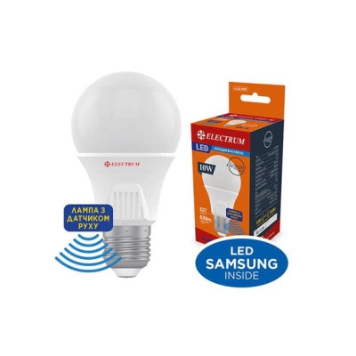 Лампочка Electrum A60 10W PA LS-33MS Elegant Е27 4000K з датчиком (A-LS-1970) Винница - изображение 2