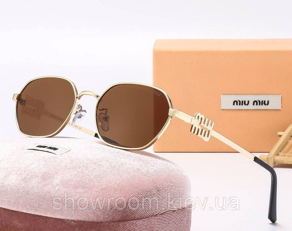 Женские солнцезащитные очки Miu (2121) brown Киев - изображение 1