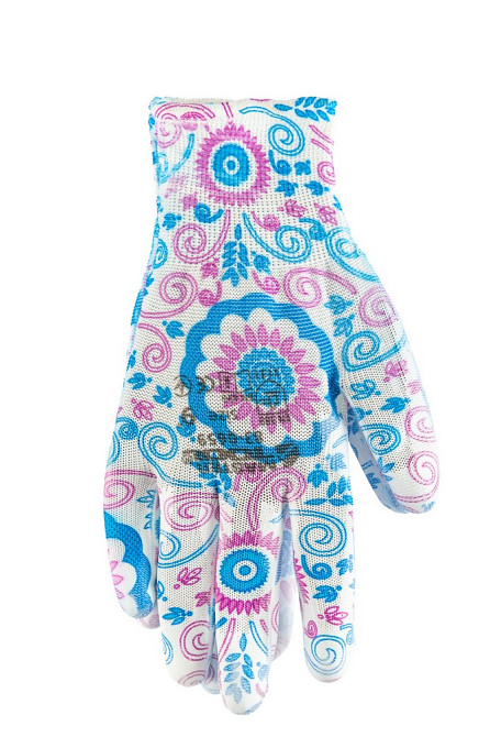 MASTERTOOL Рукавички безшовні трикотажні MASTERTOOL "Незабудка" з поліуретановим покриттям доло Коломия - фото 2