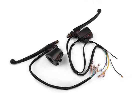 Блоки кнопок керма (пара) Suzuki AX100 (чорні, важелі, кріплення) XVP Киев