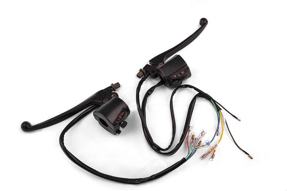 Блоки кнопок керма (пара) Suzuki AX100 (чорні, важелі, кріплення) XVP Киев - изображение 1