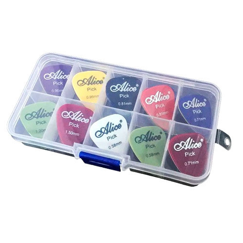 Комплект медиаторів для гітаристів Alice, 60 шт в кейсі Київ - фото 3