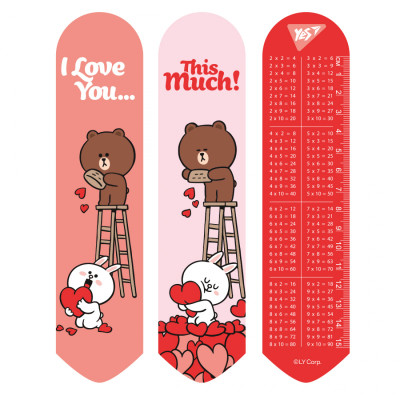 Закладки для книг Yes 2D Line Friends hearts (708136) Вінниця - фото 1