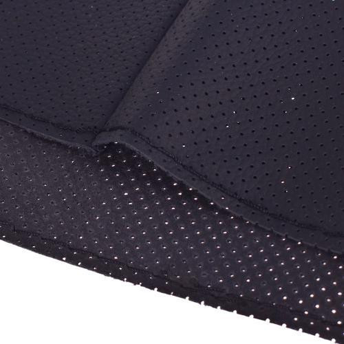 Чохол-оплітка на кермо VSF-H68/4 M чорний шкіряний з перфорацією і 4 швами Харків - фото 6