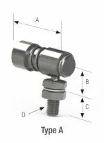 31126 Переходник 1/4-28 Ball Joint 3300C Stainless Киев - изображение 2