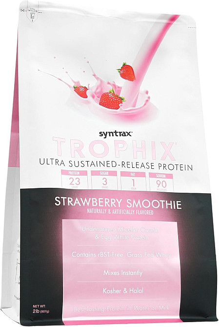 Протеїн Syntrax Trophix (66 % protein) 907g (Strawberry Smoothie) Луцьк - фото 3