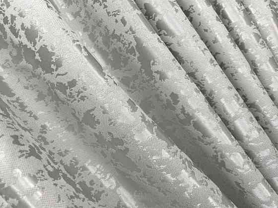 Комплект готових штор VR-Textil Льон мармур Pavliani ХО № 1263ш Світло-сірий 150х270 см 2 шт (33-0998) Київ