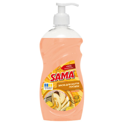 Засіб для ручного миття посуду Sama Melon 550 г (4820270632086) Вінниця - фото 1