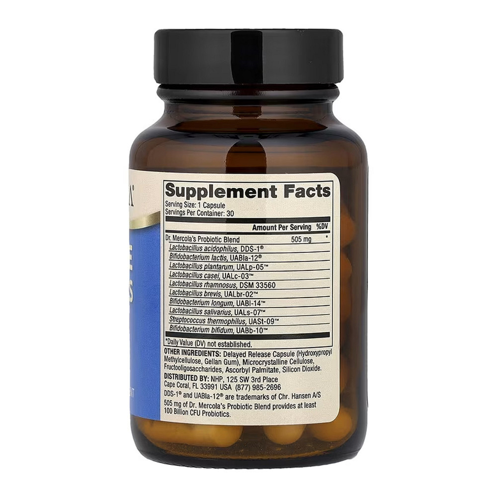 Пробіотики Dr.Mercola Complete Probiotics 100 Billion CFU 30 капс (До 04.26) Київ - фото 2