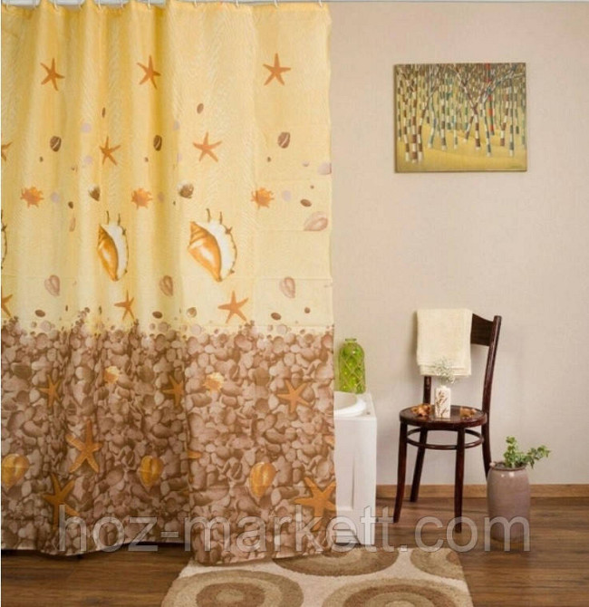 Штора для душа тканевая Miranda Subakua 180 см х 200 см производство Турция Харьков - изображение 8