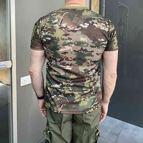 Футболка Мультикам тактическая, Flas Tactical, размер M, карманы и места под шевроны по бокам на руках Solmir Киев