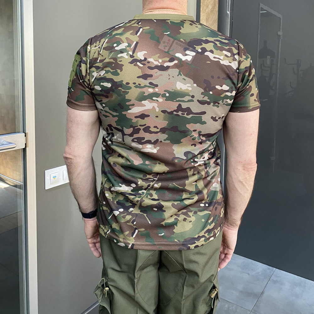 Футболка Мультикам тактична, Flas Tactical, розмір M, кишені та місця під шеврони з боків на руках Solmir Київ - фото 3