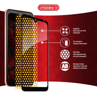Стекло защитное Intaleo Full Glue Tecno Pop 5 Go Black (1283126573378) Винница - изображение 7