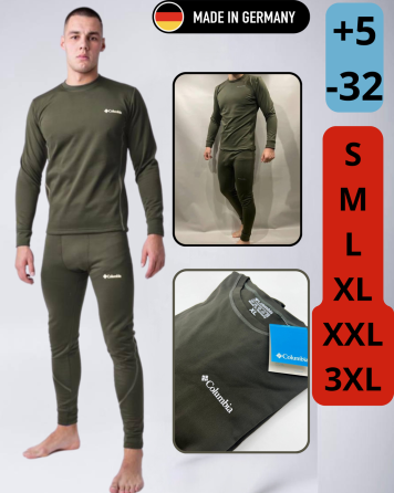 Чоловіча термобілизна Columbia тепла зимова термобілизна хакі чоловіча термобілизна комплект   WAR Львів