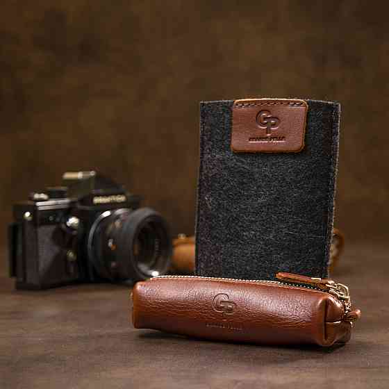 Ключница из натуральной кожи GRANDE PELLE 11388 Коричневый Киев