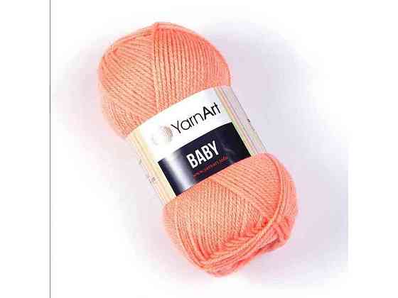 Пряжа Baby персиковий 100% акрил 150м 50г 5шт/уп 622 ТМ YarnArt Київ