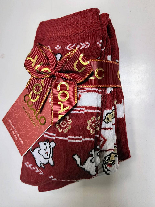 Шкарпетки жіночі новорічні COALA в наборі з 3 шт. Розмір 36-41 Київ - фото 7