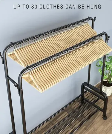 Стойка-вешалка для одежды и обуви двойная Multipurpose Hanger 96х44х162см Коломия