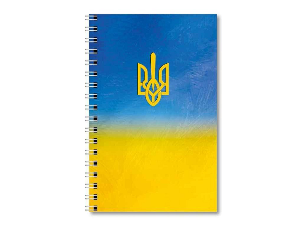 Блокнот А6 (100х155) 48арк. клетка, обкл.картон, спираль, Герб А6-БЕв-377 ТМ ПОЛИГРАФИСТ Киев - изображение 1