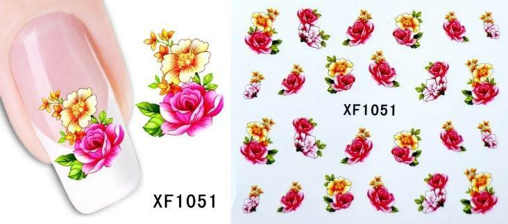 Наклейки для ногтей XF1051 Киев - изображение 2