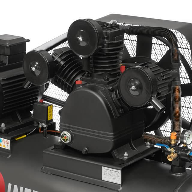 Компресор, 300 л, 11,0 кВт, 380 В, 10 атм, 1600 л/хв, 3 циліндри, 80 дБ INTERTOOL PT-0050 Київ - фото 7