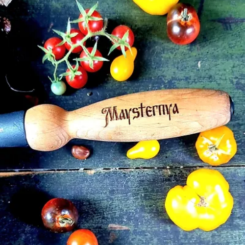 Сковорідка d28*6cм скляна кришка з дерев'яною ручкою чавунна лита Т306С3Ук Майстерня Житомир