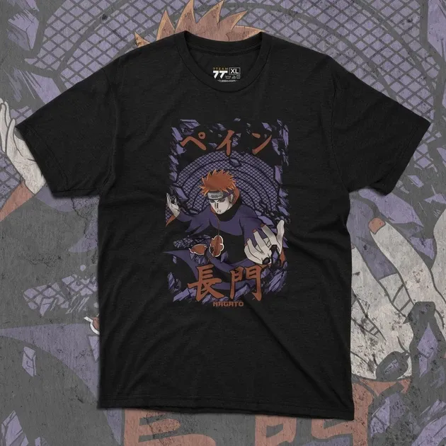 Футболка для підлітка хлопчика з принтом Наруто Пейн 2 Розмір 160 Anime10518 Дніпро - фото 1