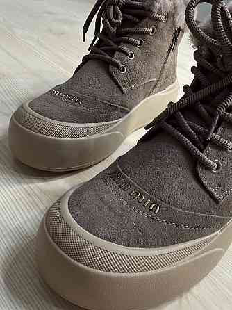 Черевики жіночі Hengji 677-3 замшеві високі кеди на хутрі бежеві, 40, 25 см Київ