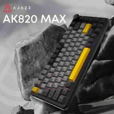 Клавіатура Ajazz AK820 MAX Magnetic Switch RGB USB Black (AK820MAX-WM-BGY) Вінниця