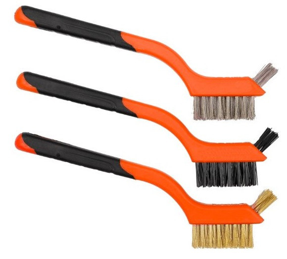 Набор разных проволочных щеток 3 шт 18 см Kraft&Dele (KD10998) Нововолынск - изображение 1