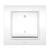 ZENA крем Вимикач внутрішній двополюсний рубильник 1кл модуль + кришка Ел-Би Житомир - изображение 1