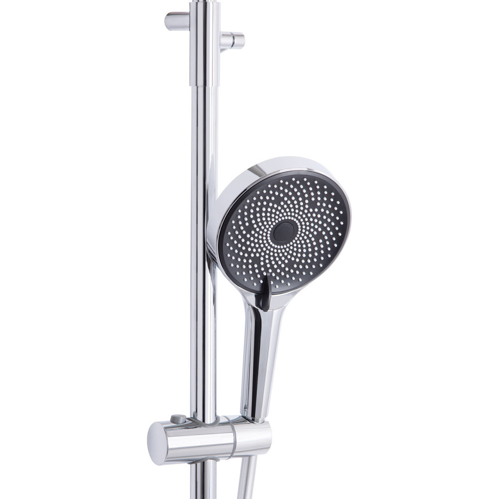 Душевая система универсальная Qtap Sloup термостатическая на два потребителя QTSL57103ONC Chrome Киев - изображение 4