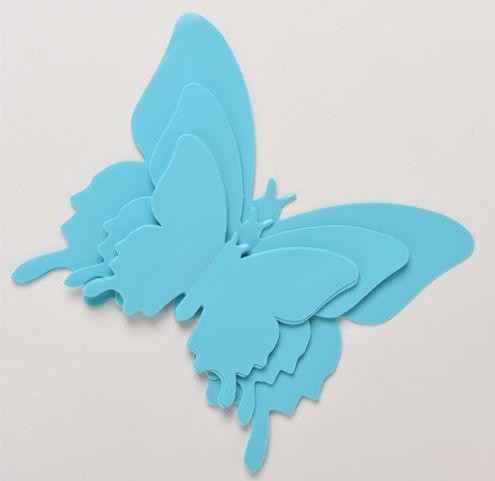 Бирюзовые бабочки для дома - 12шт. Киев - изображение 4
