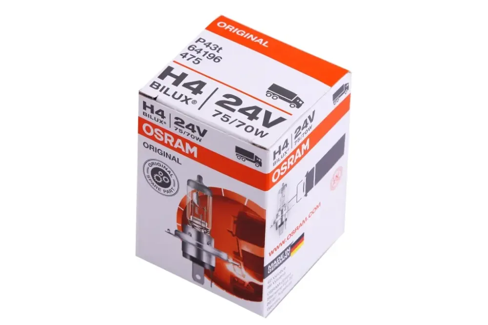 Лампа галогенная 24В  H4/P43t Osram 75/70 Винница - изображение 4