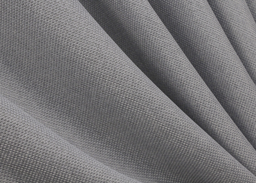 Комплект коротких штор VR-Textil Льон-блекаут № 1397ш Сірий 130х170см 2 шт (35-0166) Київ - фото 4