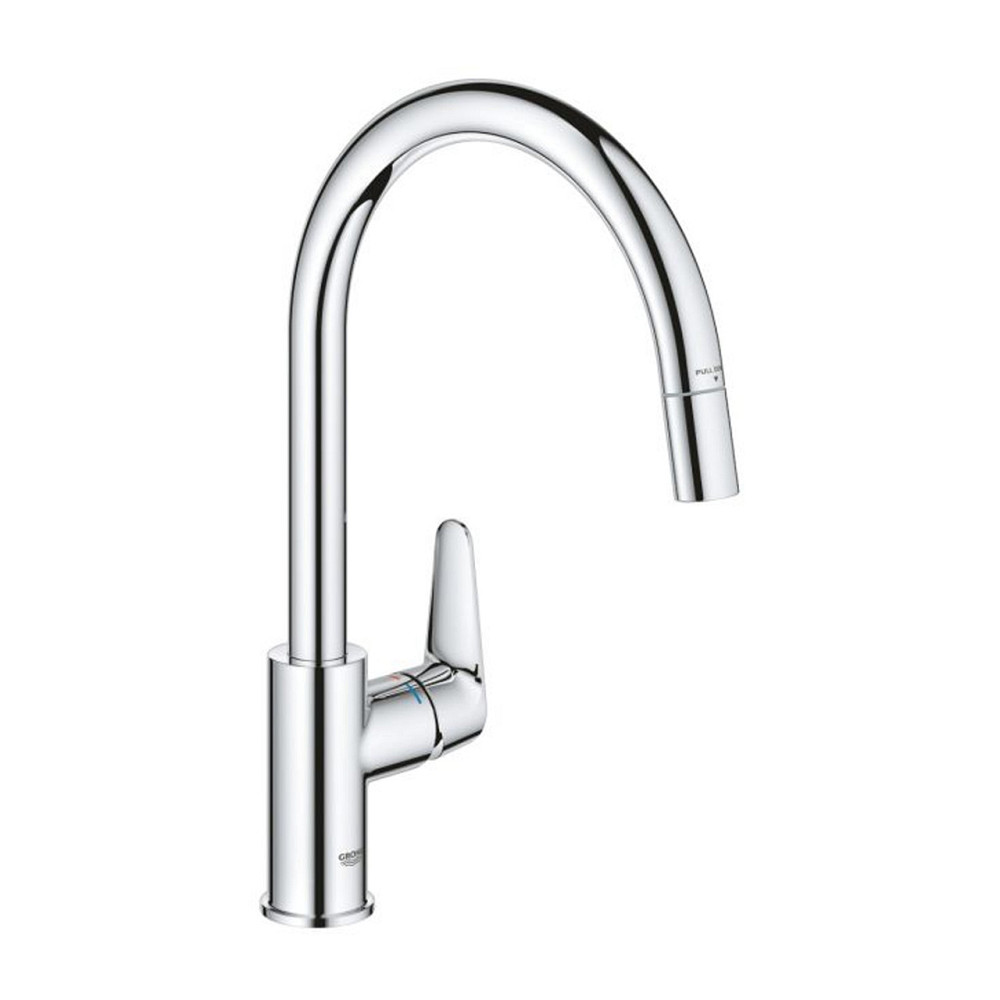 Змішувач для кухні з висувним виливом Grohe StartCurve 30562000 Київ - фото 1