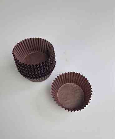 Тартолітка для кексів 6А кругла коричнева D45 H25 (100 шт.) (1 уп.) Харків