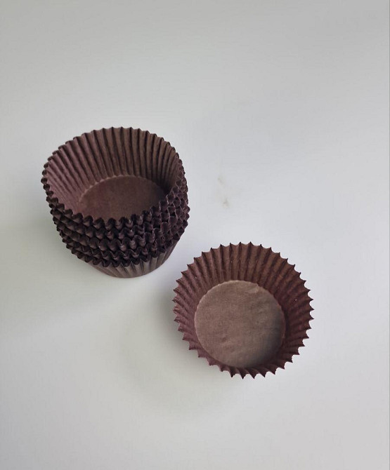 Тартолітка для кексів 6А кругла коричнева D45 H25 (100 шт.) (1 уп.) Харків - фото 4