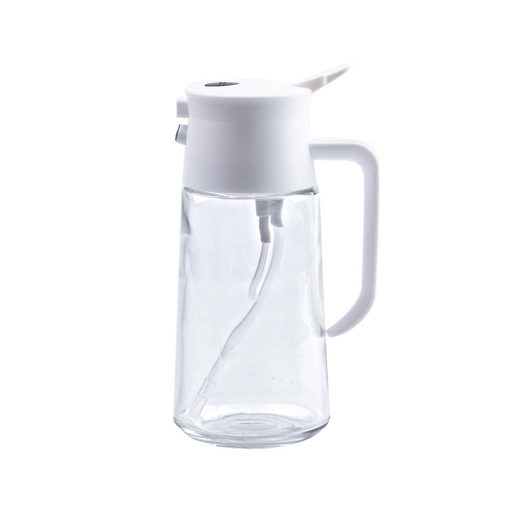 TS Kitchen Пляшка для для олії та оцту з розпилювачем 500 мл біла HP16296W Київ - фото 3