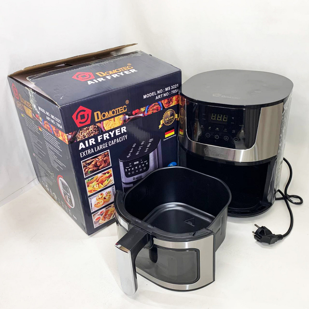 Аэрофритюрница-мультипечь для дома Domotec MS-3221 3500 Вт 7 л, Фритюрница для общепита QI-71 Львов - изображение 1