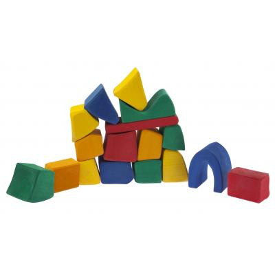 Конструктор Nic деревянный Большой цветной 17 эл. (NIC523287) Вінниця - фото 3