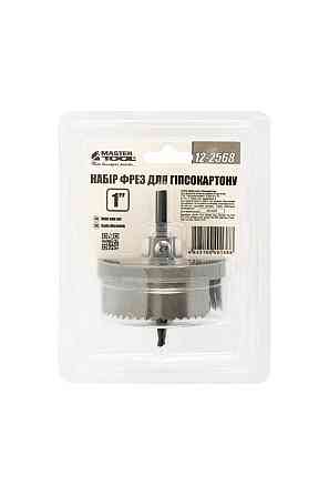 Набір фрез для гіпсокартону MASTERTOOL 26-63 мм 7 шт глибина різу 25 мм 12-2568 Рівне