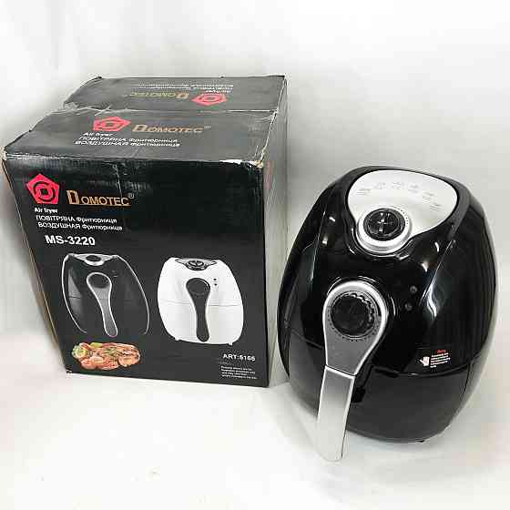 Фритюрниця побутова без олії Domotec MS-3220 1300 W 4,5 л, Безмасляная NK-835 фритюрница настольная Київ