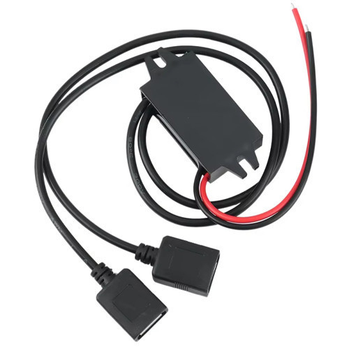 Преобразователь напряжения 12В-5В 3А 2xUSB, скрытая проводка авто Киев - изображение 2