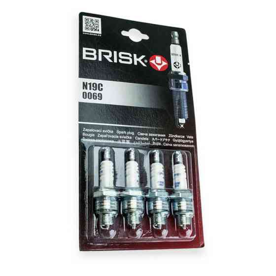 Свечи Super корот. (N19C ) на грузовики (4шт) блистер Brisk Мукачево